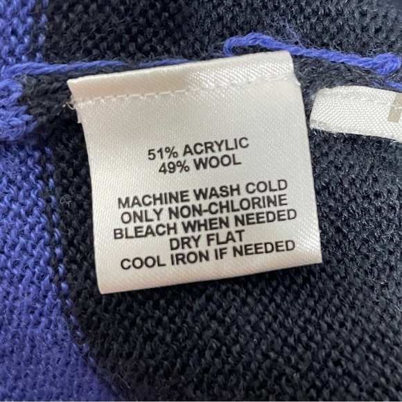 Loft Striped Wool Blend Short Sleeve Sweater Dress - Picture 4 of 4